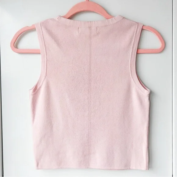 Primark light pink knit sweater vest top - Picture 8 of 9